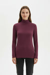 Pruim Transparante Colblouse