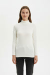 Transparante Colblouse — Ecru