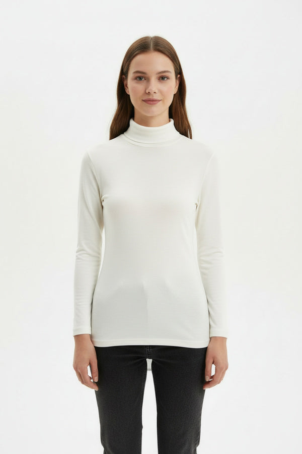 Transparante Colblouse — Ecru