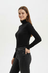 Transparante Colblouse — Zwart