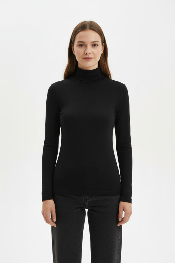Transparante Colblouse — Zwart