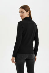 Transparante Colblouse — Zwart