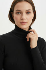 Transparante Colblouse — Zwart