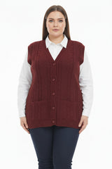 Gilet In Grote Maten — Bordeaux