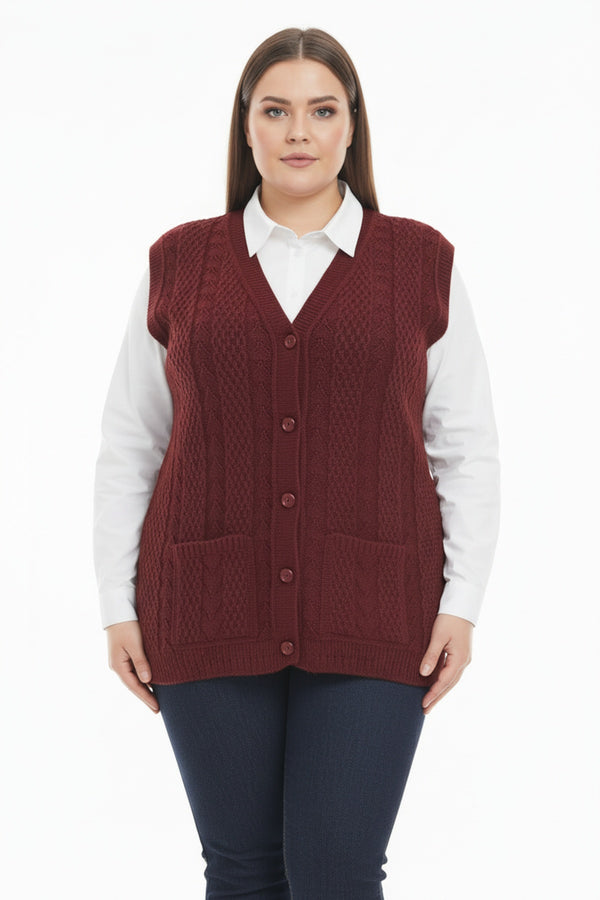Gilet In Grote Maten — Bordeaux