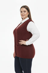 Gilet In Grote Maten — Bordeaux