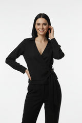 Müslim Tencel Blouse – Zwart