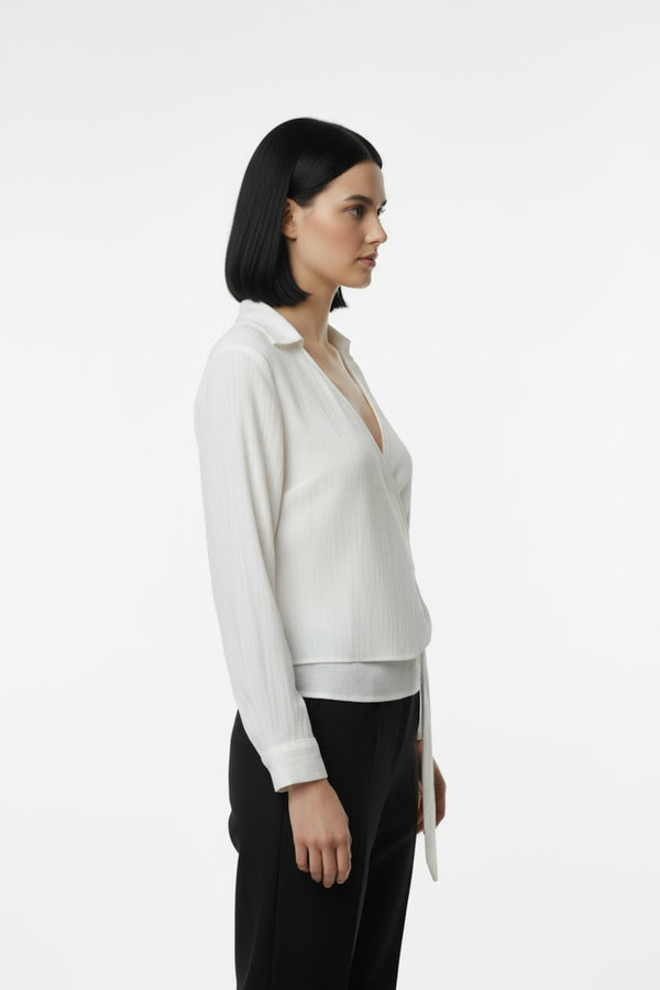 Müslim Tencel Blouse – Ecru