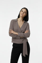 Müslim Tencel Blouse – Taupe