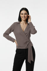 Müslim Tencel Blouse – Taupe