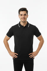 Herren - Poloshirt - Schwarz