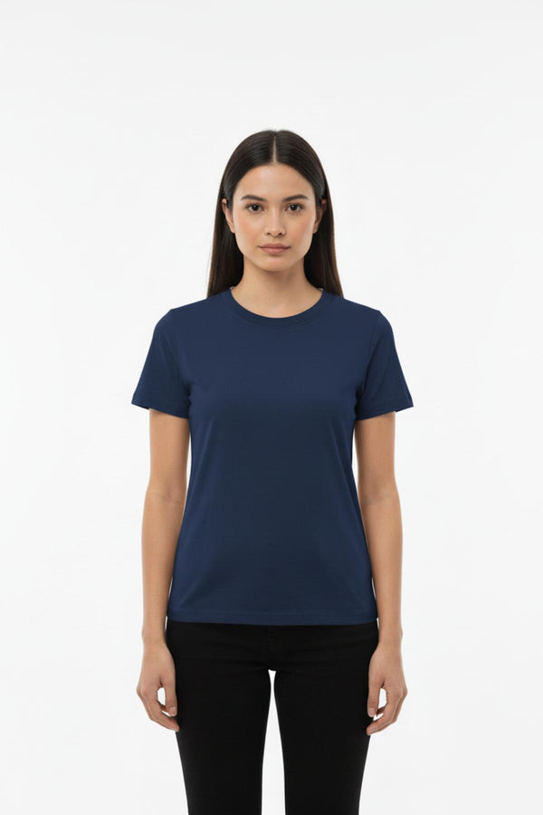 Rondhals Body - T - Shirt — Marineblauw