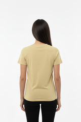 Body Met Ronde Hals, Geel