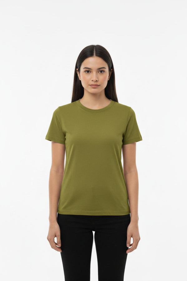 Body Met Ronde Hals, Groen