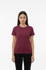 Body - T - Shirt Met Ronde Hals — Bordeaux