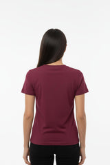 Body - T - Shirt Met Ronde Hals — Bordeaux