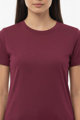 Body - T - Shirt Met Ronde Hals — Bordeaux