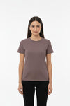 Body - T - Shirt Met Ronde Hals — Lichtbruin