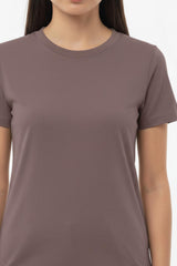 Body - T - Shirt Met Ronde Hals — Lichtbruin