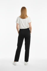 Weite Hose Mit Steindetails – Schwarz