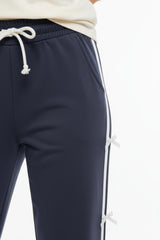 Jogginganzug Mit Seitenschleifen, Anthrazit