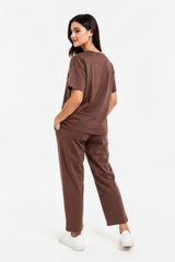 T - Shirtset Met Berenborduursel – Bruin