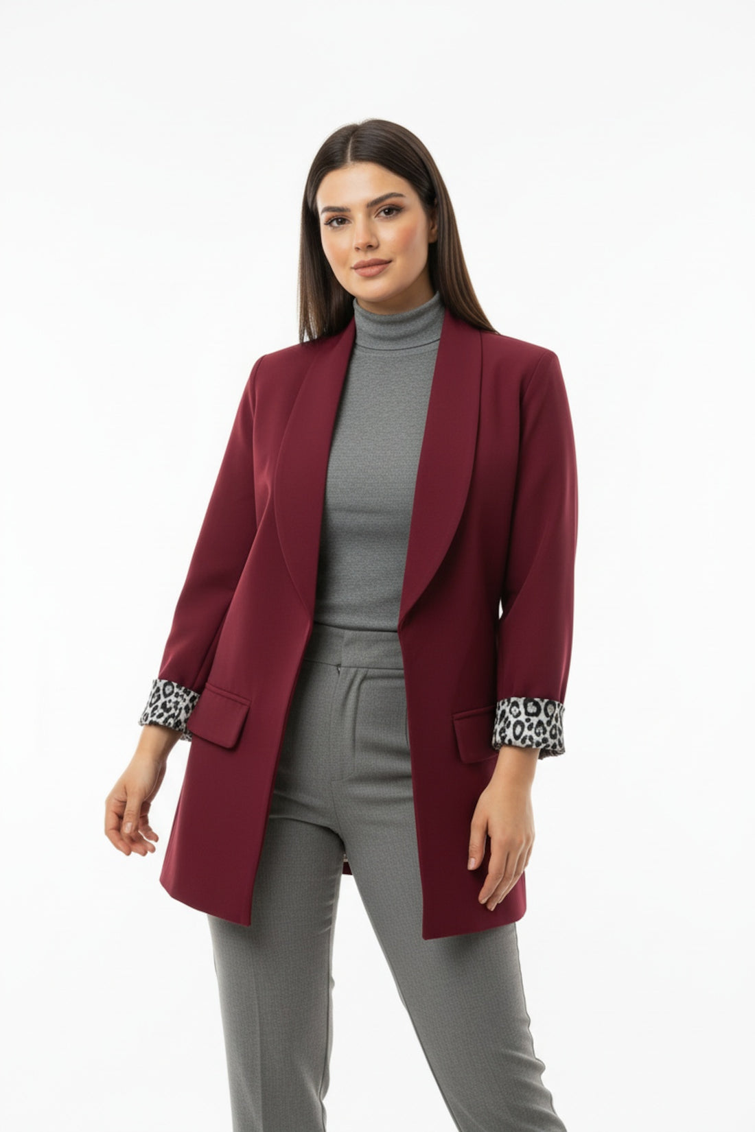 Blazer Met Luipaardvoering — Luipaard