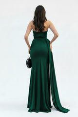 Smaragdgroene Avondjurk Met Steenversiering In Mermaid - Fit
