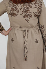 Gemustertes Webkleid – Große Größen