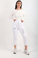 Jagger Pailletten - Trainingspak – Wit