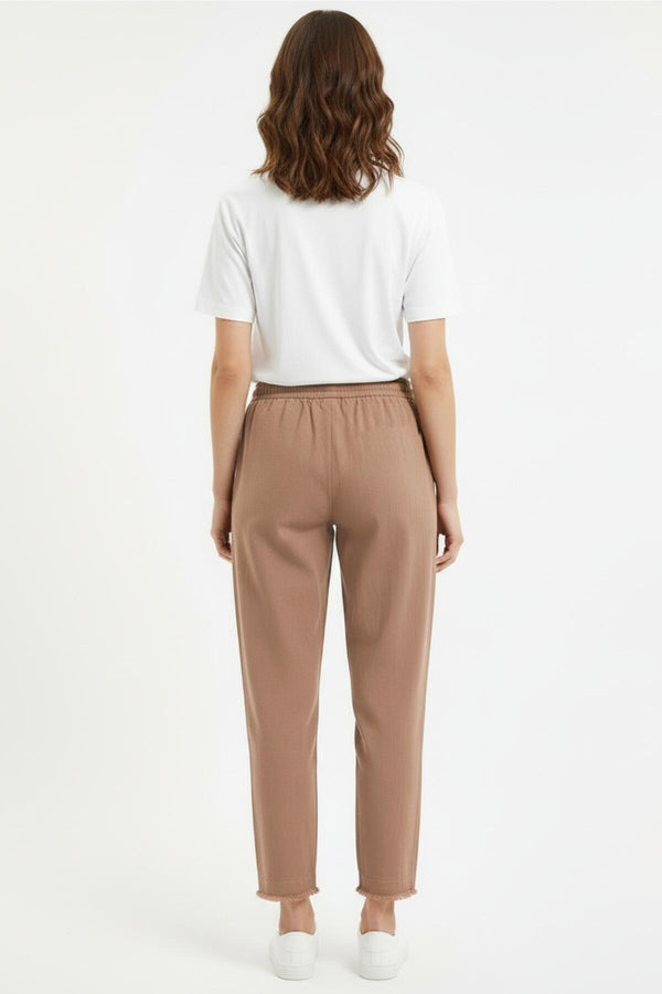 Broek Met Franjes Aan De Zoom – Bruin