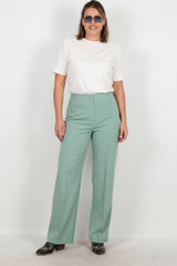 Plus - Size Wide - Leg Broek – Mint