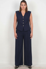 Plus - Size Giletset In Marine