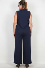 Plus - Size Giletset In Marine