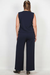 Plus - Size Giletset In Marine