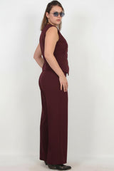 Bordeaux Gilet‑Set — Grote Maten
