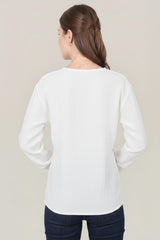 Mousseline Wikkel - Kimono Tuniek — Wit
