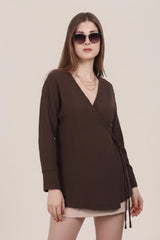 Bruine Mousseline Wikkel - Tuniek