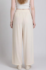 Pantalon Ample En Tencel À Plis, Écru