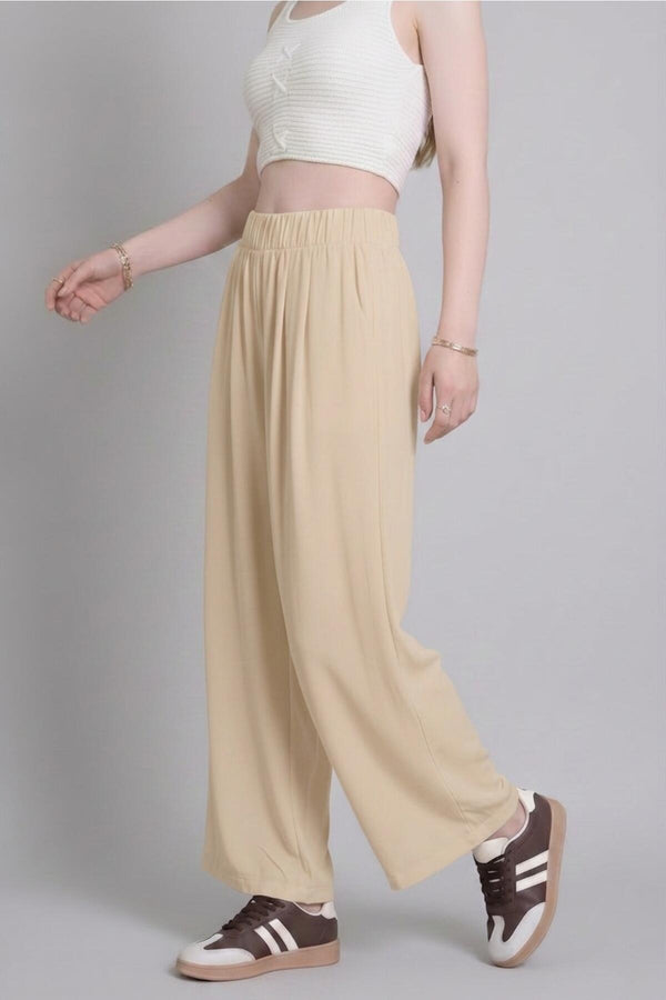 Tencel Plissé Harembroek – Nude