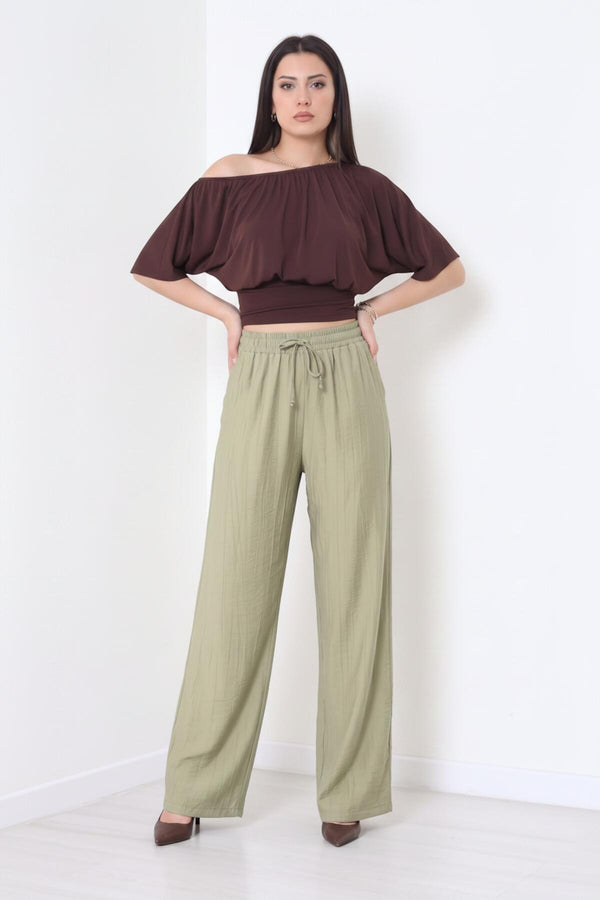 Çilek Wijdvallende Broek - Khaki