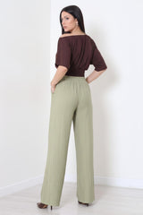 Çilek Wijdvallende Broek - Khaki