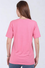 T‑Shirt Met Geborduurde Jeanszak, Roze