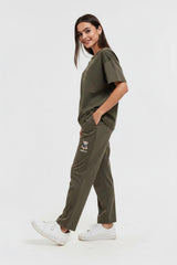 T‑Shirt‑Set Mit Bären‑Stick — Khaki