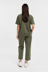 T‑Shirt‑Set Mit Bären‑Stick — Khaki