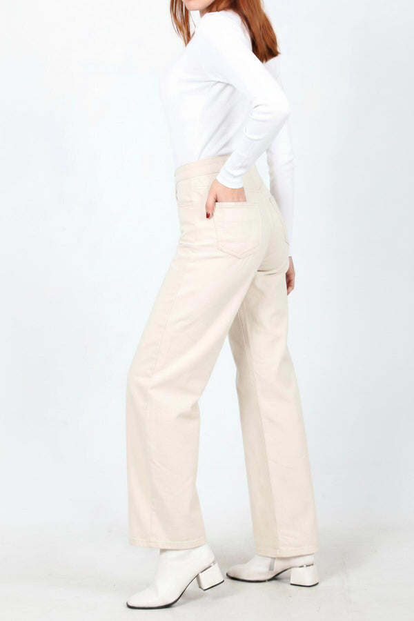 Palazzo - Jeans Met Elastische Taille — Denim