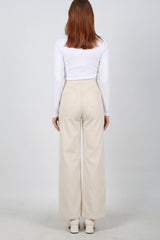 Palazzo - Jeans Met Elastische Taille — Denim