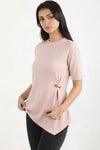 Blouse Met Accessoire - Detail — Roze