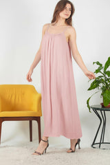 Italiaans Voile Midijurk Met Bindbandjes — Roze