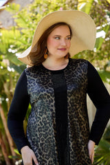 Plus - Size Jurk Met Luipaardprint